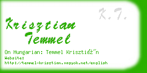 krisztian temmel business card